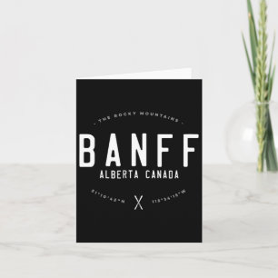 Nff Alberta Canada Graphic Distressed Vintage Ski Card