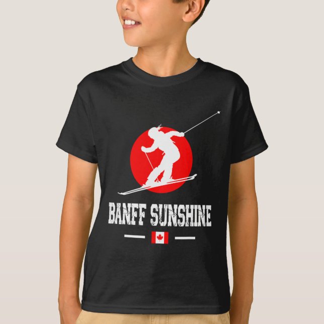 Nff Sunshine Canada Ski Resort Rocky Mountains Ski T-Shirt (Front)