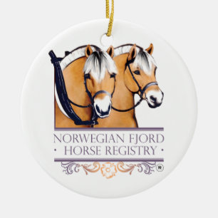 NFHR Logo Christmas Logo Ceramic Ornament