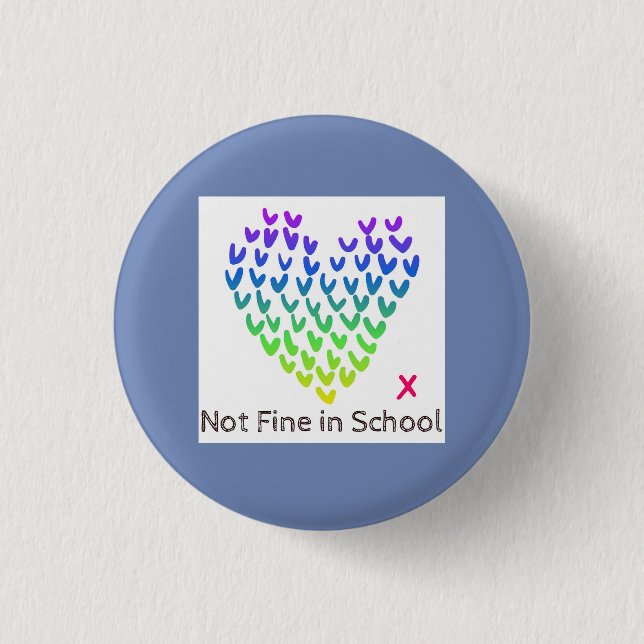 NFIS Small Badge (Blue) 1 Inch Round Button (Front)