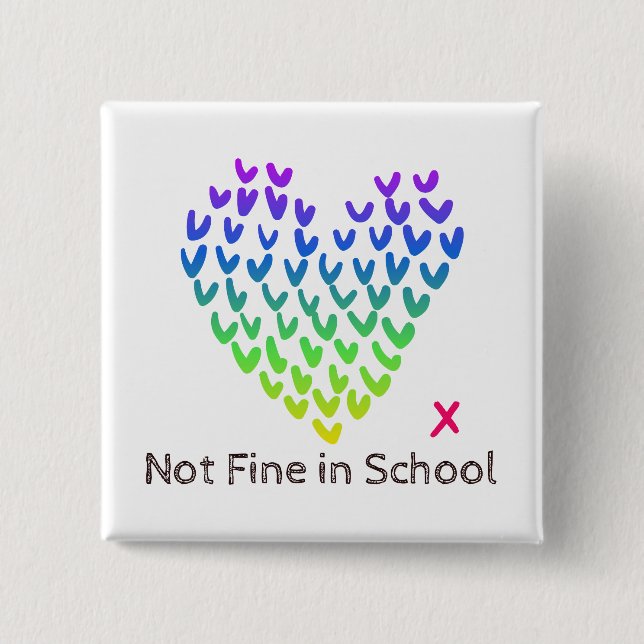 NFIS Square Badge 2 Inch Square Button (Front)