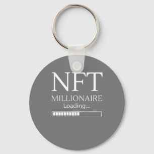 NFT Millionaire Loading please wait funny trading Keychain