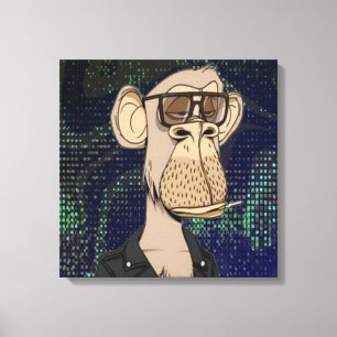 NFT monkey canvas Print