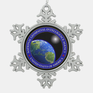NGA SNOWFLAKE PEWTER CHRISTMAS ORNAMENT