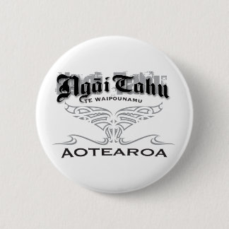 NGAI TAHU WHALE TAIL 2 INCH ROUND BUTTON