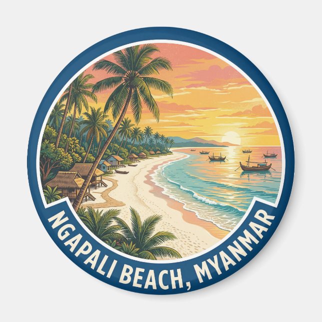 Ngapali Beach Myanmar Magnet (Front)