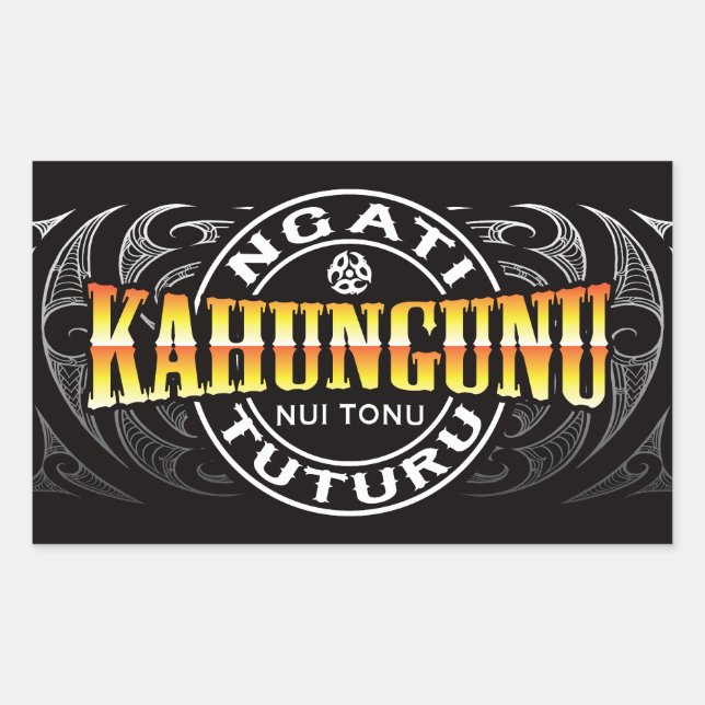 Ngati Kahungunu Lifer Moko Chrome Sticker (Front)