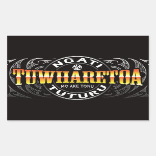 Ngati Tuwharetoa Life Moko Chrome Sticker