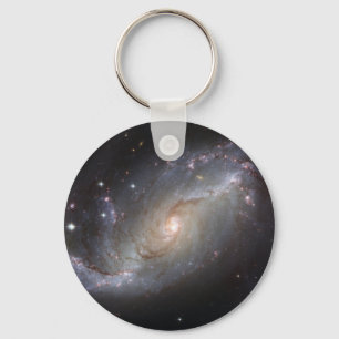 NGC 1672 Barred Spiral Galaxy Keychain