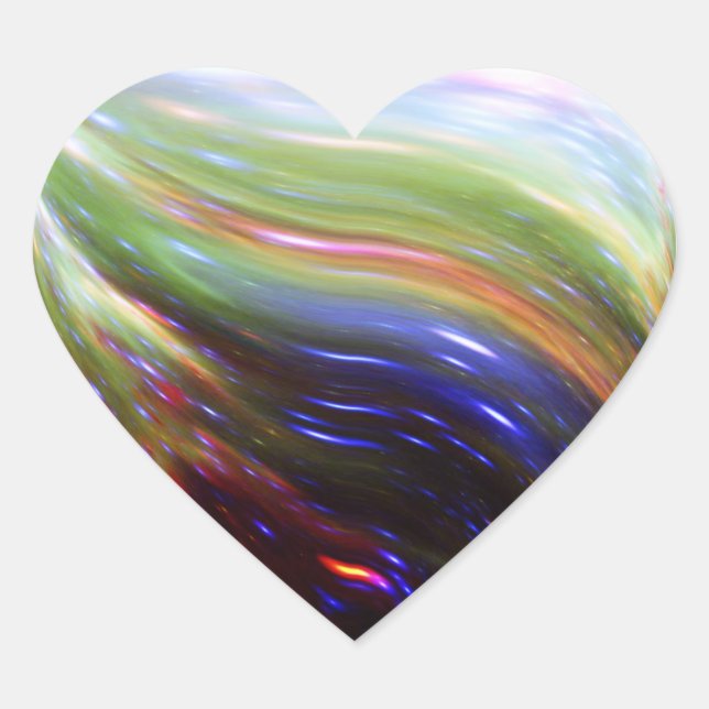 NGC 346 Colours Heart Sticker (Front)