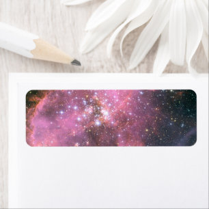 NGC 346 en art numérique céleste rose