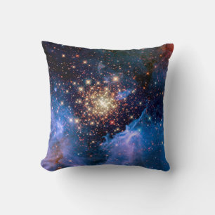 NGC 3603 Star Cluster - NASA Hubble Space Photo Throw Pillow
