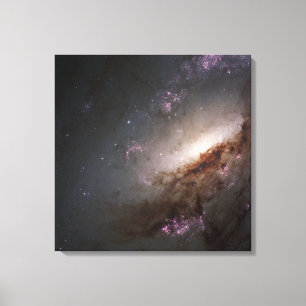 Ngc 4258 Undergoing Intense Star Formation. Canvas Print
