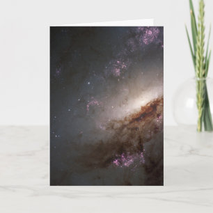 Ngc 4258 Undergoing Intense Star Formation. Card