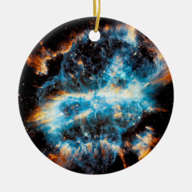 NGC 5189 Planetary Nebula - Hubble Space Photo Ceramic Ornament (Front)