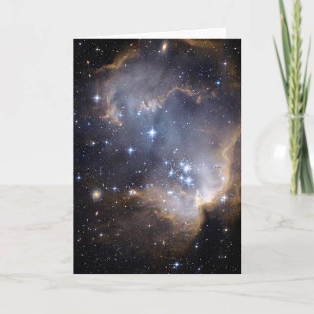 NGC 602 bright stars NASA Card (Front)