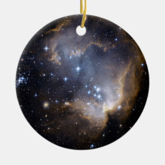 NGC 602 bright stars NASA Ceramic Ornament