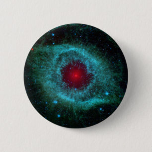 NGC 7293 The Helix Nebula NASA 2 Inch Round Button