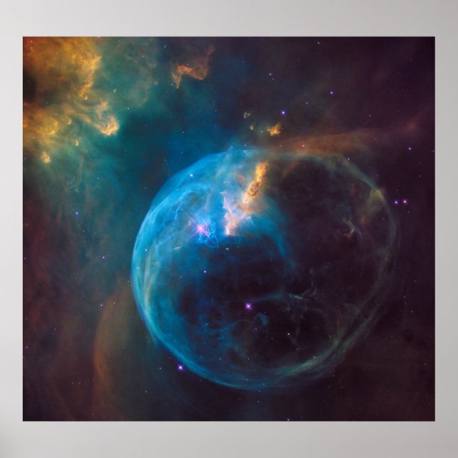 NGC 7635 - The Bubble Nebula Poster (Front)