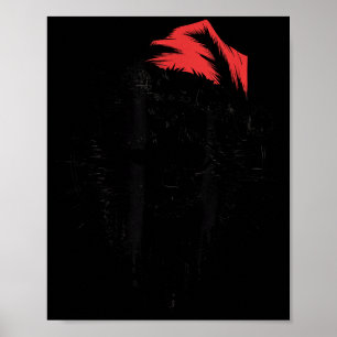 Nge Christmas Cat Chaotic Vintage Anti Xmas Horror Poster