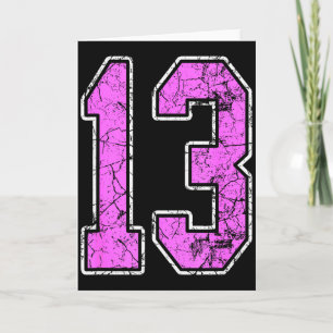 Nge Nk And Nk Number 13 Jersey Player Uniform #13  Card