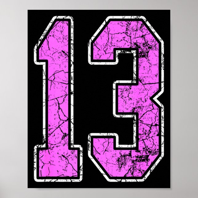 Nge Nk And Nk Number 13 Jersey Player Uniform #13  Poster (Front)