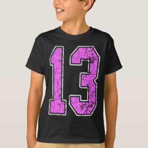 Nge Nk And Nk Number 13 Jersey Player Uniform #13 T-Shirt