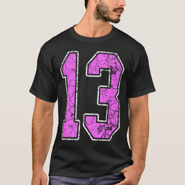Nge Nk And Nk Number 13 Jersey Player Uniform #13  T-Shirt (Front)