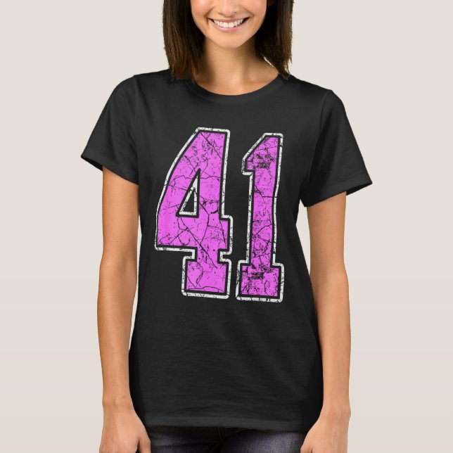 Nge Nk And Nk Number 41 Jersey Player Uniform #41  T-Shirt (Front)