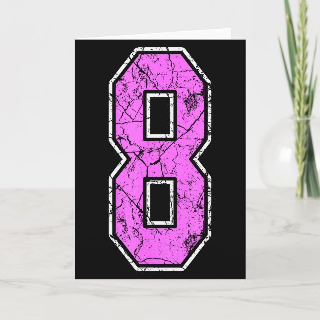 Nge Nk And Nk Number 8 Jersey Player Uniform #8  Card (Front)