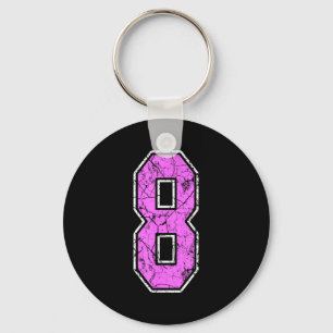 Nge Nk And Nk Number 8 Jersey Player Uniform #8  Keychain