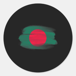 Ngladesh Flag Souvenirs Ngladeshi Cricket Crickete Classic Round Sticker