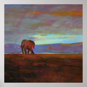 Ngorongoro Sunset collosal  print