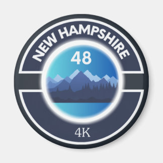 NH48 Magnet (New Hampshire 4000 pieds de page)