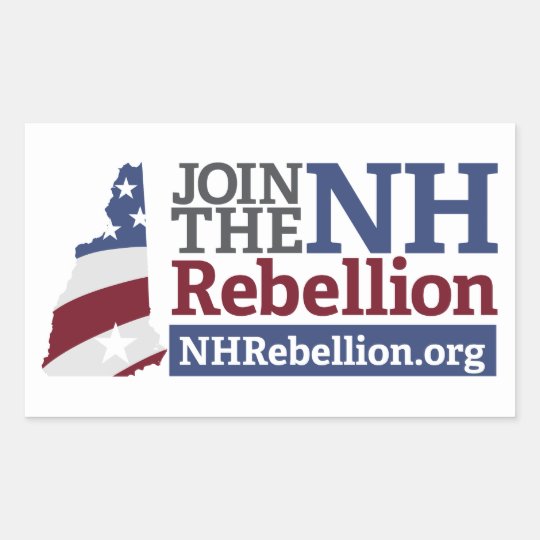 NH Rebellion Rectangle Sticker