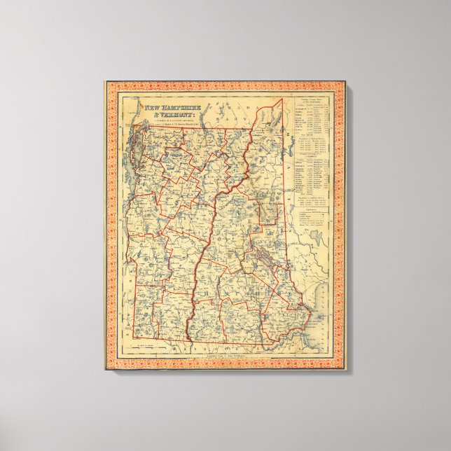 NH, Vt Canvas Print (Front)