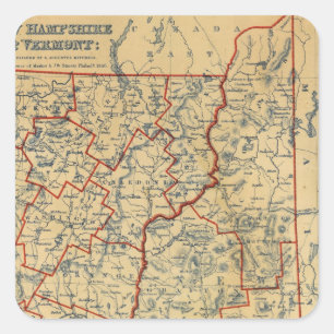 NH, Vt Square Sticker