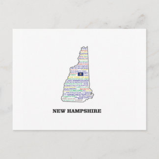 NH WORD STATE POSTCARD
