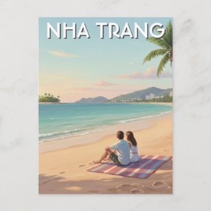 Nha Trang Beach Vietnam Travel Postcard