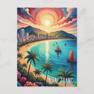 Nha Trang Vietnam Travel Postcard