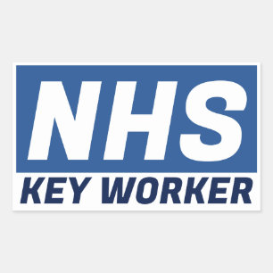 NHS KEY WORKER STICKER