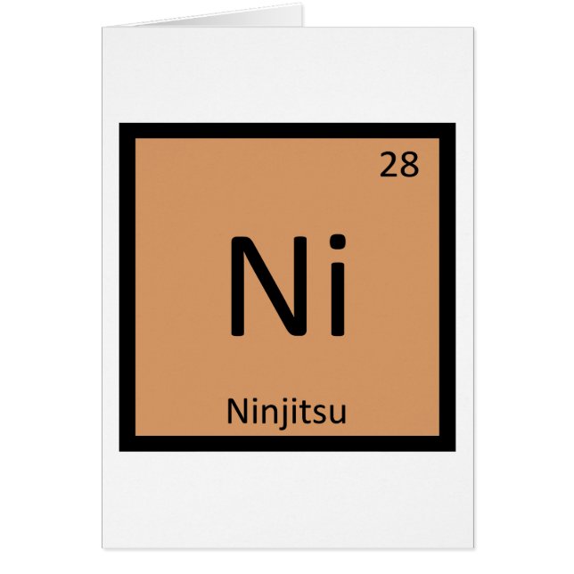 Ni - Ninjitsu Martial Arts Chemistry Symbol (Front)
