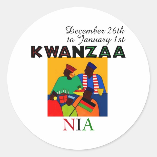 NIA - Purpose Classic Round Sticker (Front)