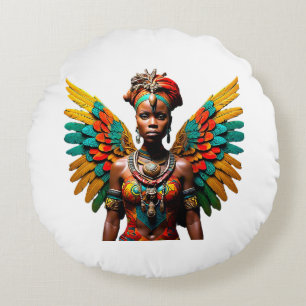 Nia Safiri Round Pillow