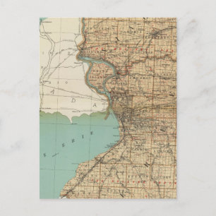 Niagara and Erie counties Postcard