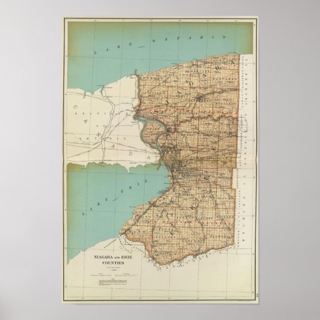 Niagara and Erie counties Poster (Front)
