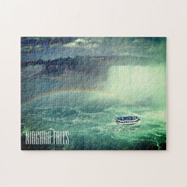 niagara boat rainbow jigsaw puzzle (Horizontal)