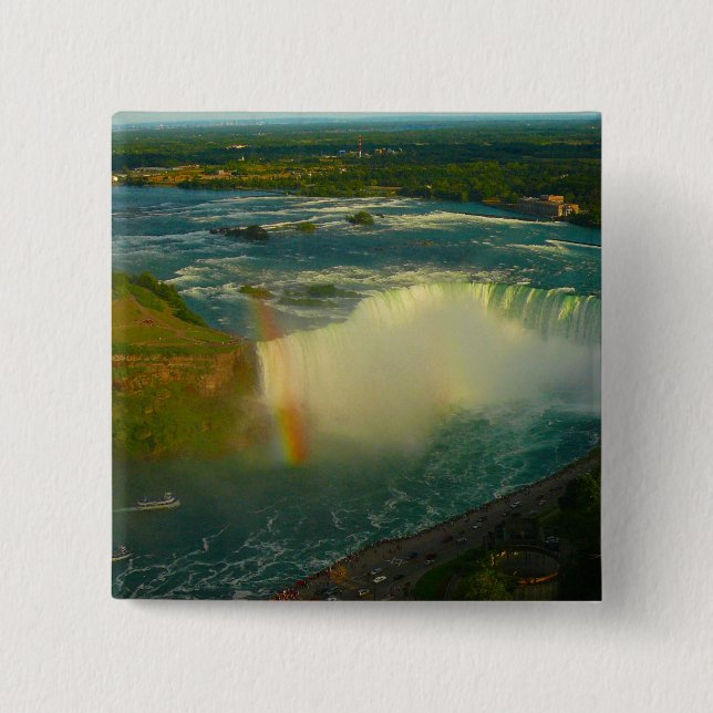niagara falls 2 inch square button (Front)