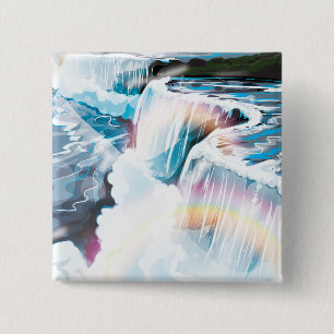 Niagara Falls 2 Inch Square Button