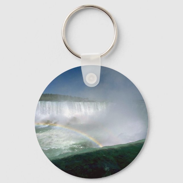 Niagara Falls and Maid of the Mist, New York, USA Keychain (Front)